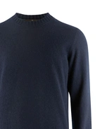 Rundhalsad Tröja Cashmere Navy