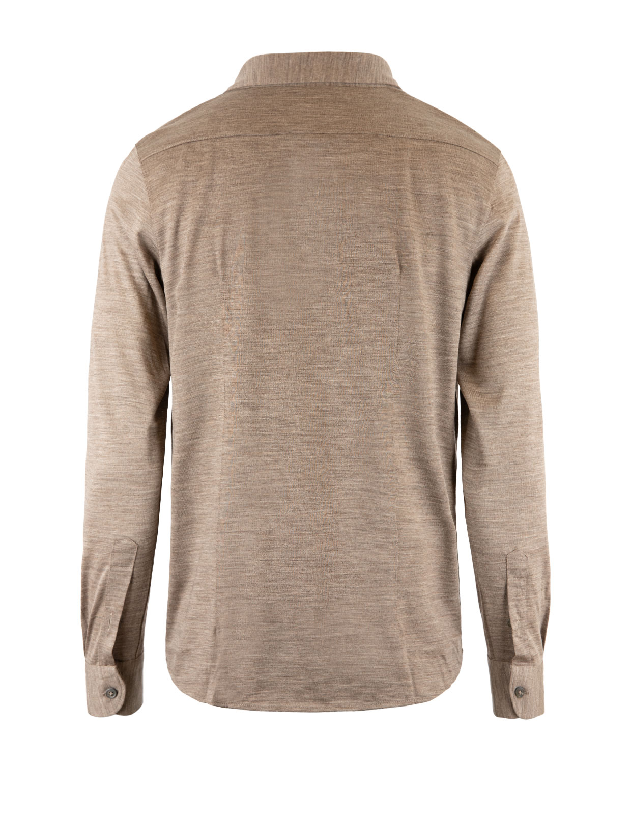 Travell Skjorta Jersey Ull Gråbrun