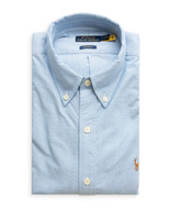Custom Fit Oxford Skjorta Blå Stl S