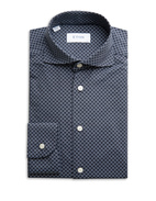 Slim Fit Skjorta Fyravägsstretch Navy Stl 38