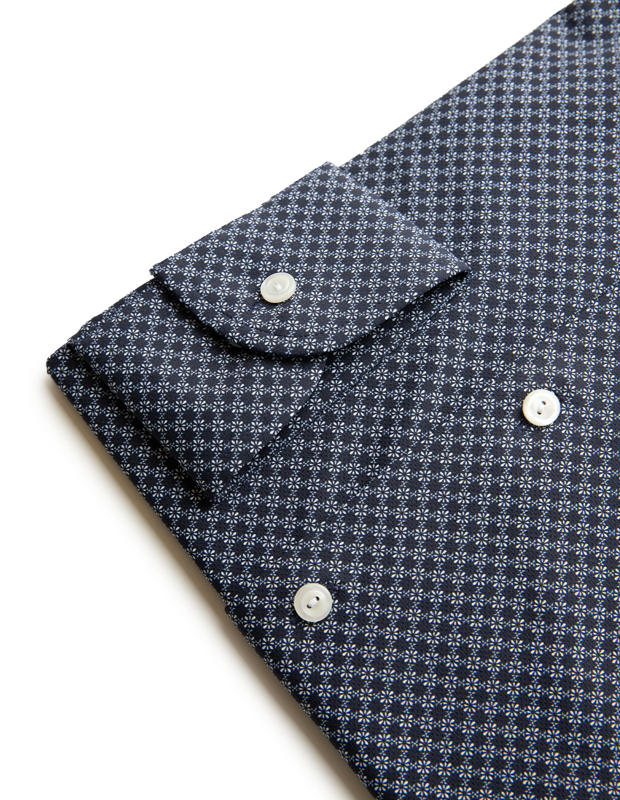 Slim Fit Skjorta Fyravägsstretch Navy Stl 38