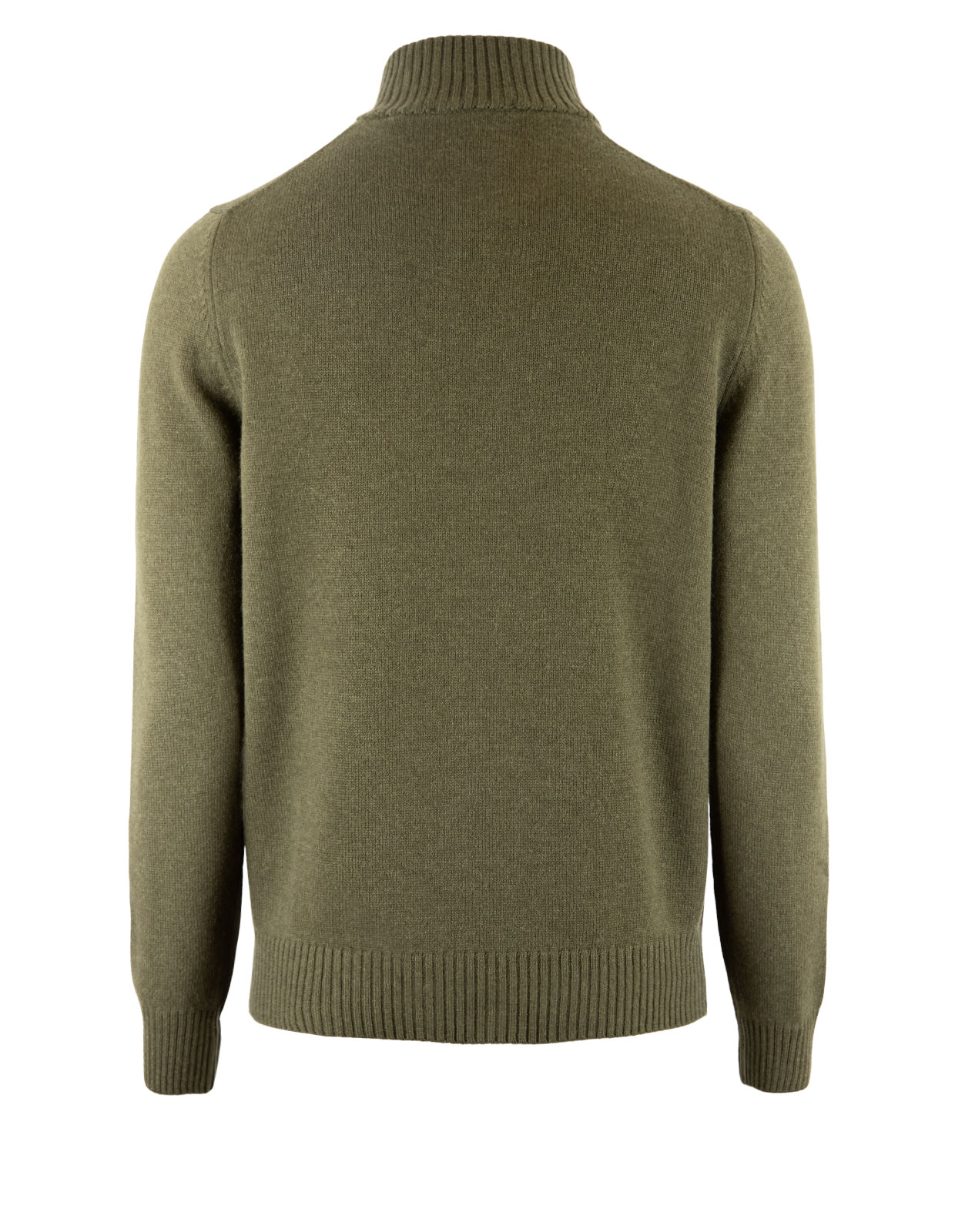 Zip Tröja Ull Cashmere Grön