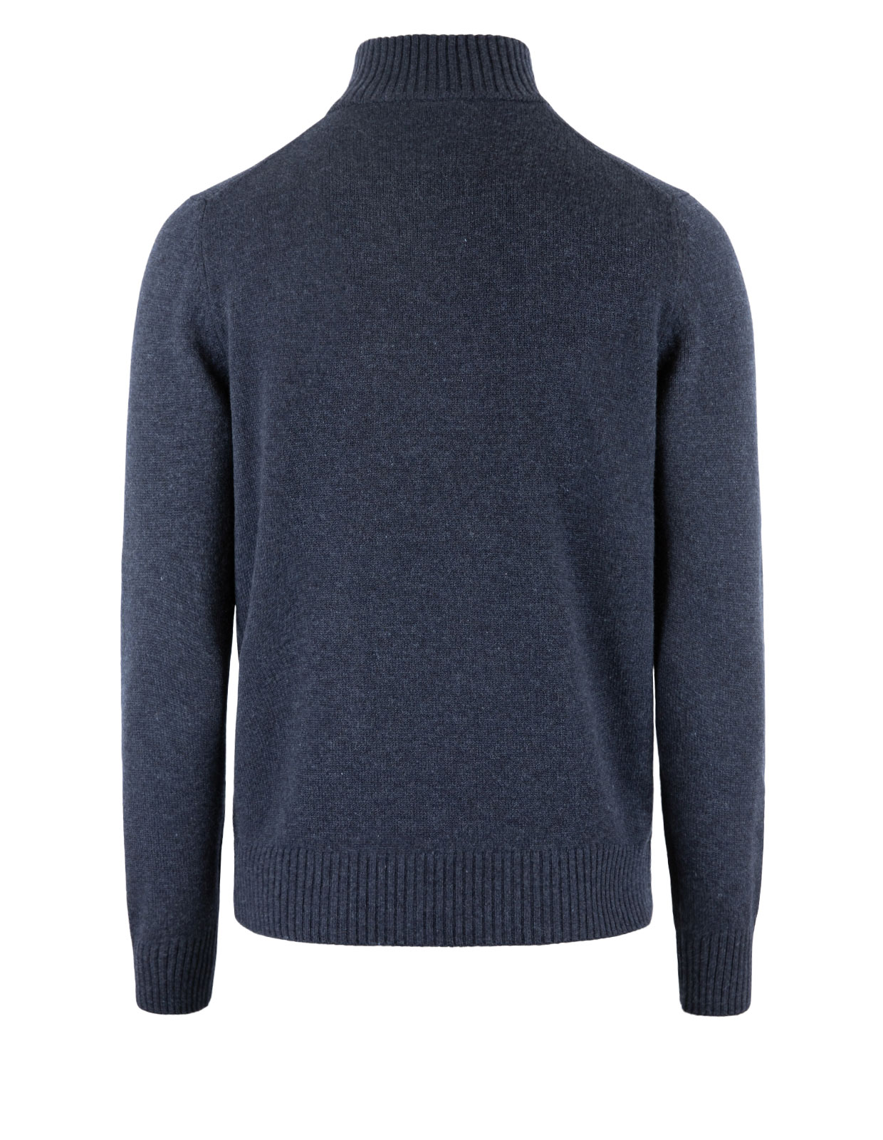 Zip Tröja Ull Cashmere Navy