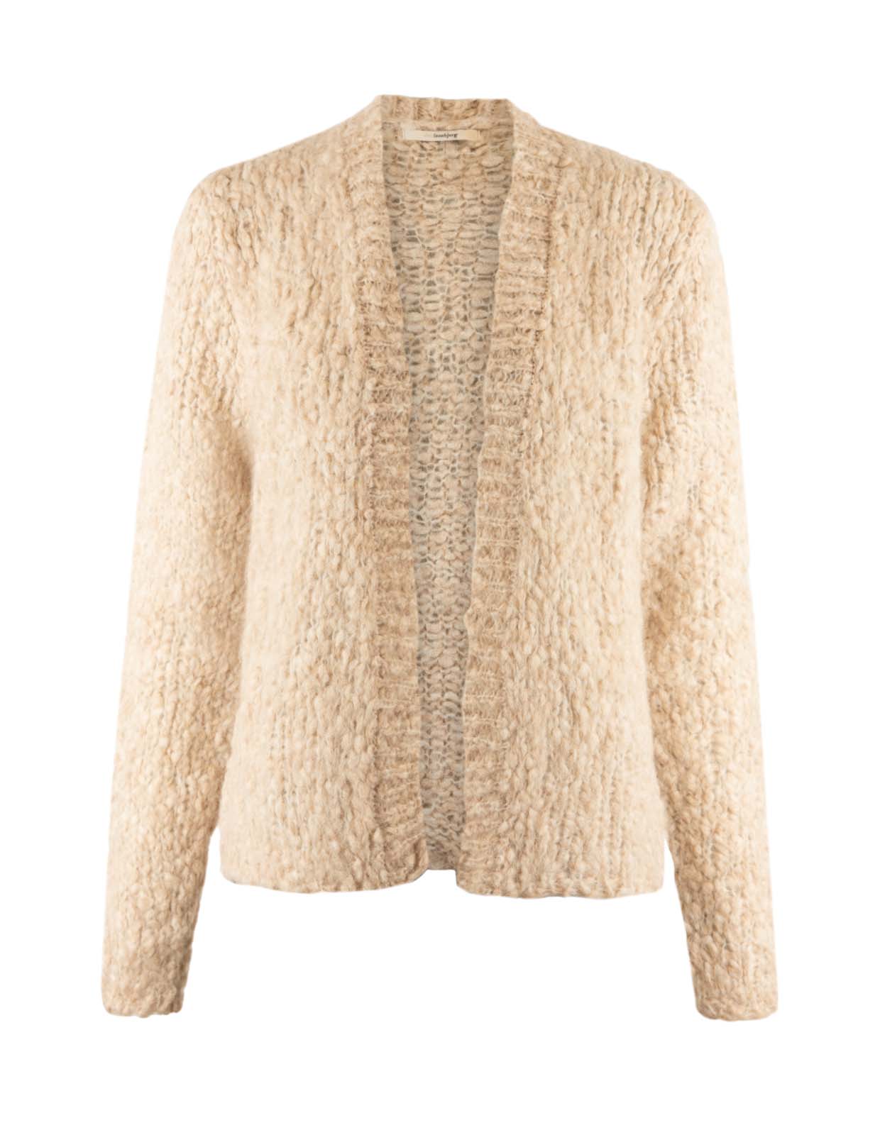 Bari V-Cardigan Ljusbeige