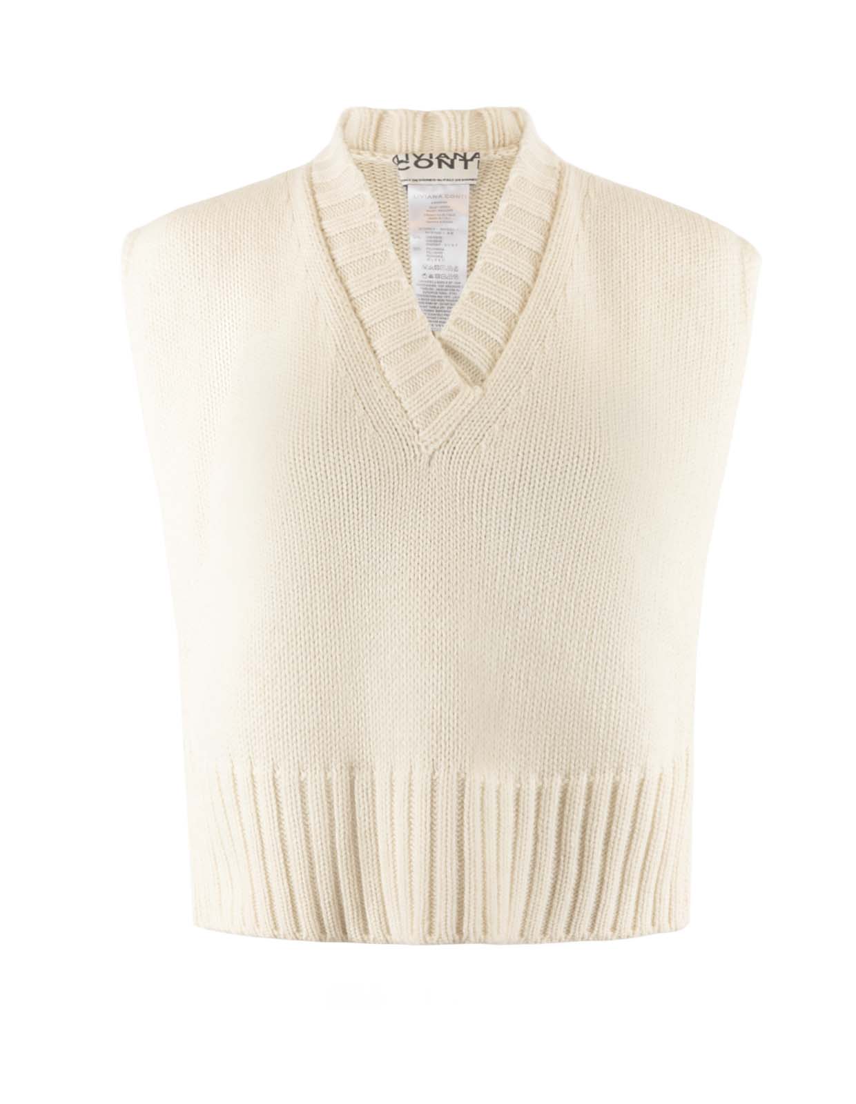 Väst Cashmere Benvit