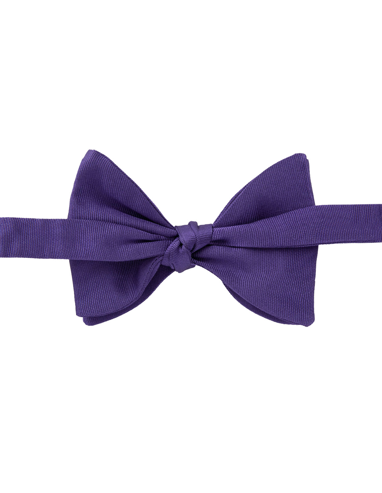 Classic Bow Tie Silk Purple