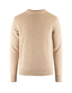Tröja Rundhals Ull/Cashmere Beige XL