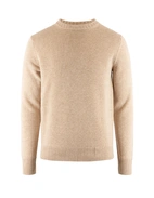 Tröja Rundhals Ull/Cashmere Beige L