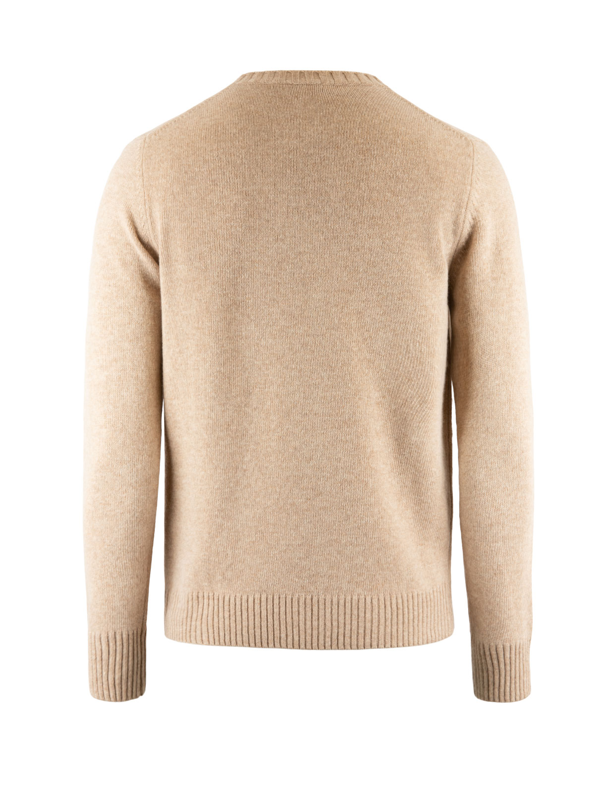 Tröja Rundhals Ull/Cashmere Beige L