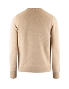 Tröja Rundhals Ull/Cashmere Beige L
