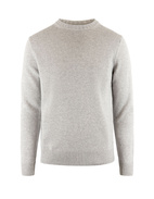 Tröja Rundhals Ull/Cashmere Ljusgrå XXL