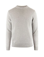 Tröja Rundhals Ull/Cashmere Ljusgrå L