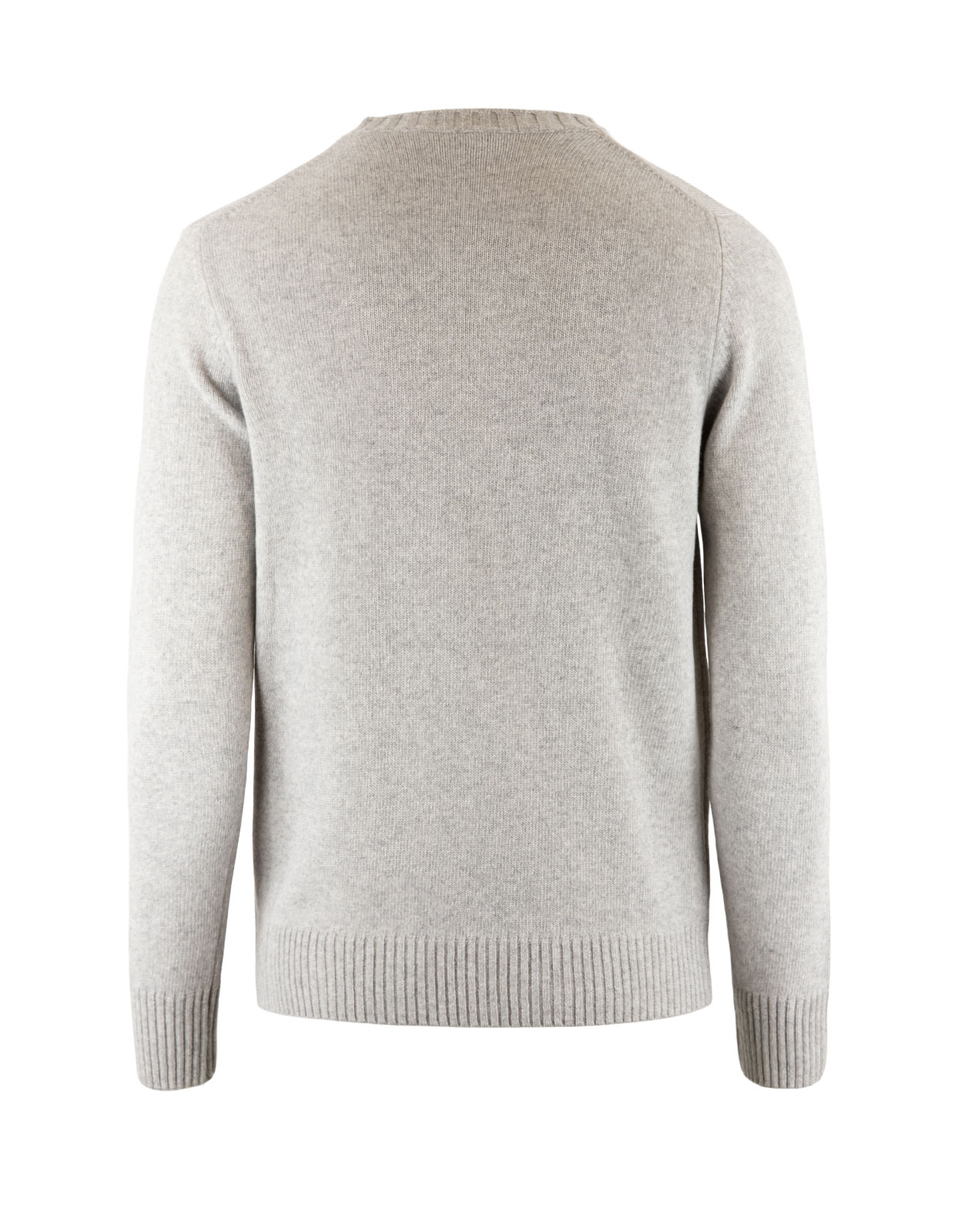 Tröja Rundhals Ull/Cashmere Ljusgrå L