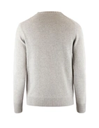 Tröja Rundhals Ull/Cashmere Ljusgrå L