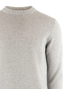 Tröja Rundhals Ull/Cashmere Ljusgrå L