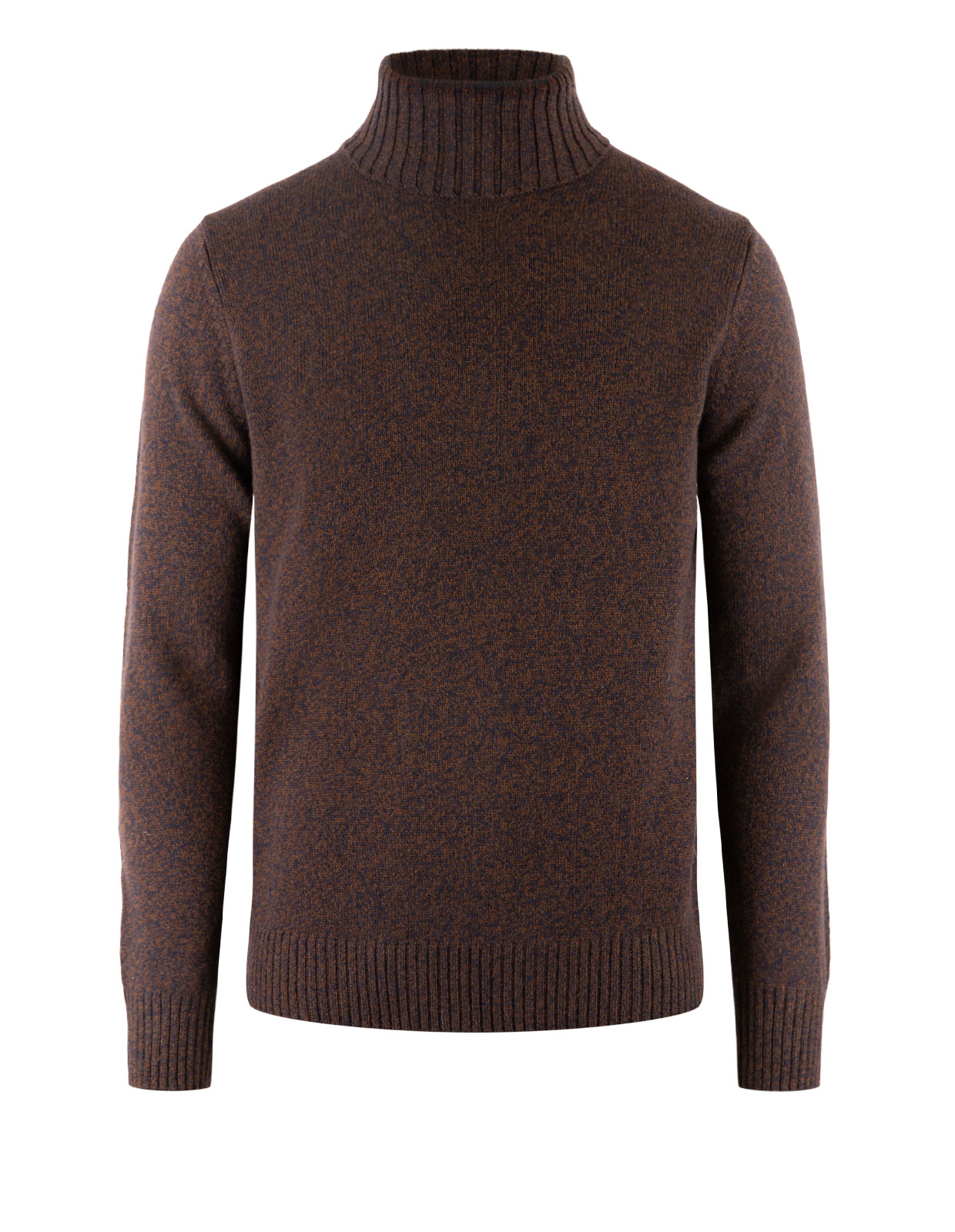 Polotröja Ull/Cashmere Brun/Navy Polotröja Ull/Cashmere Brun/Navy