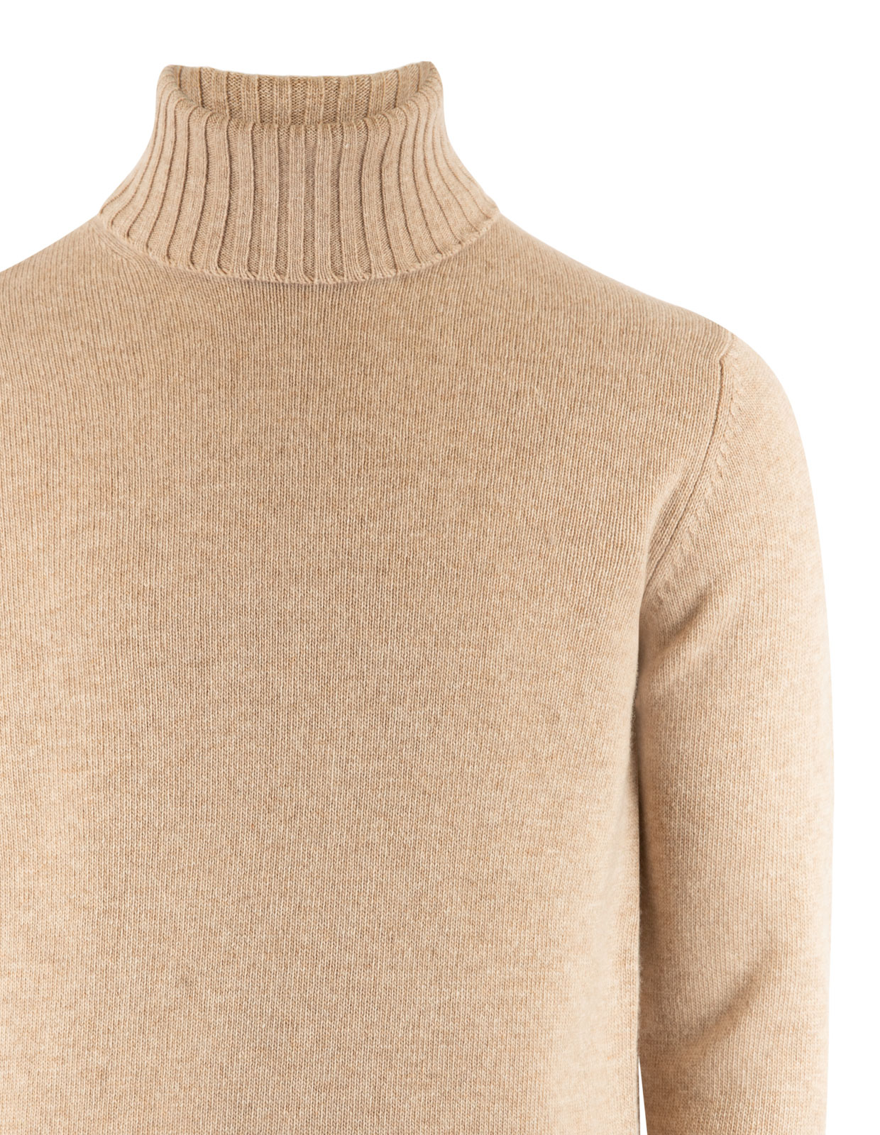 Polotröja Ull/Cashmere Beige