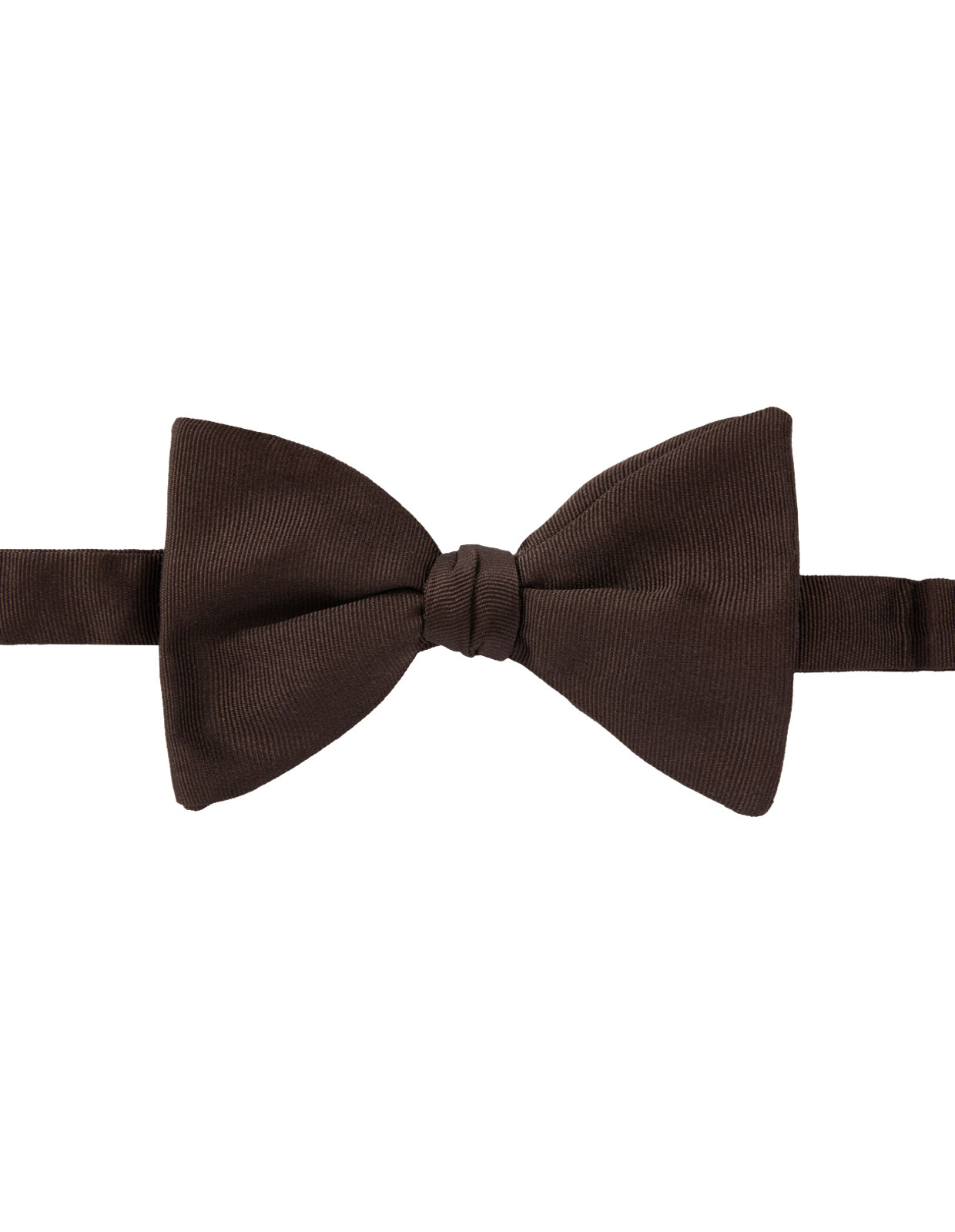 Classic Bow Tie Silk Dark Brown