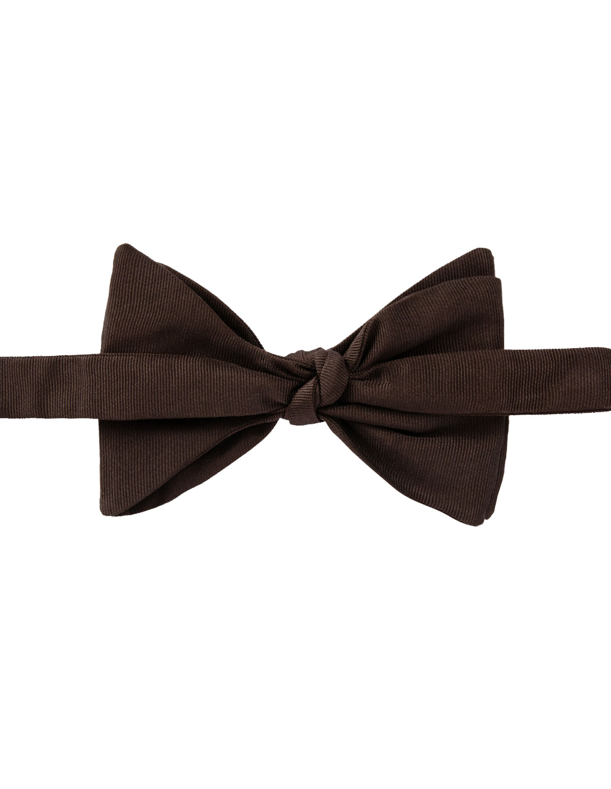 Classic Bow Tie Silk Dark Brown