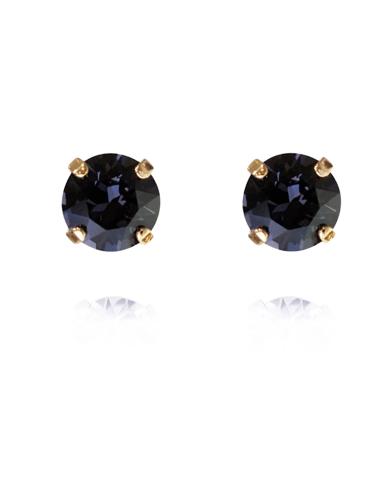 Classic Studs Earring Gold Graphite