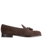 Tassel Loafers Suede Bitter Chocolate Stl 10