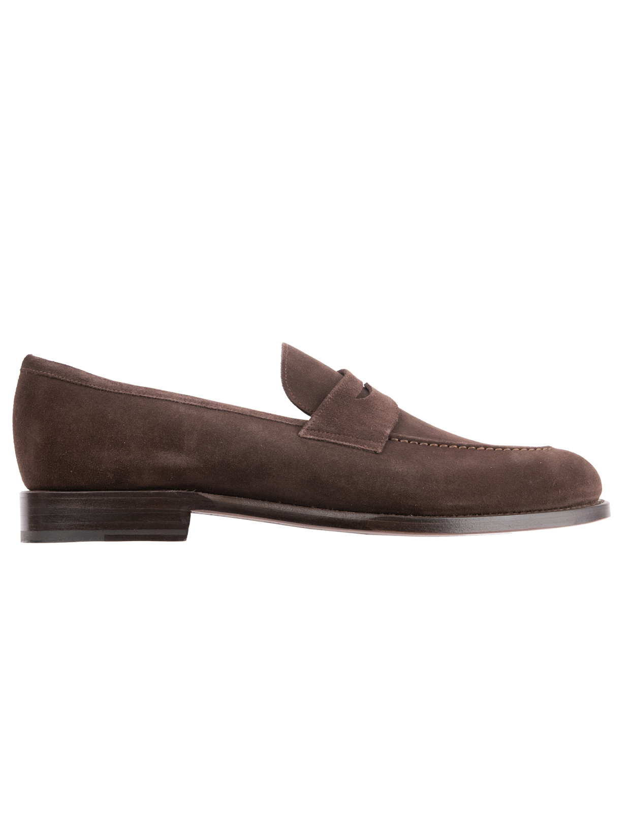 Penny Loafers Suede Bitter Chocolate