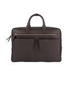 Briefcase Work Bag Bottalato Dark Brown