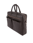Briefcase Work Bag Bottalato Dark Brown