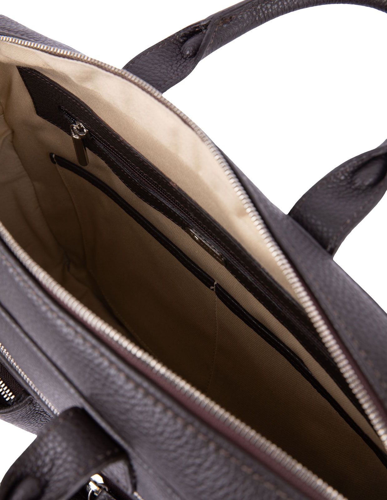 Briefcase Work Bag Bottalato Dark Brown
