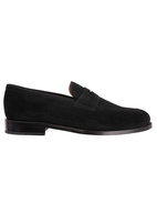 Penny Loafers Suede Black