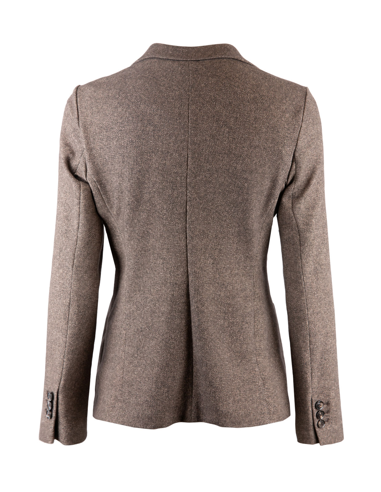 Herringbone Kavaj Brun