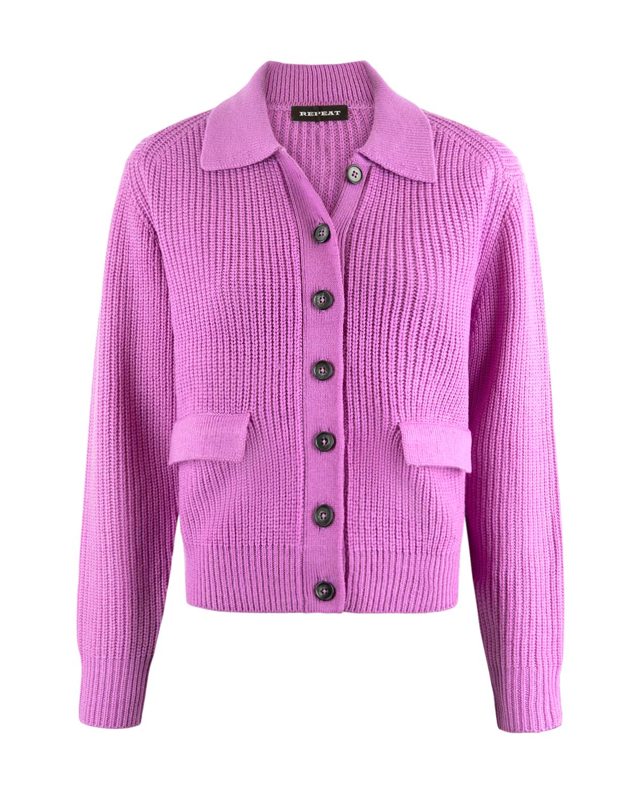 Cardigan Merinoull Lila
