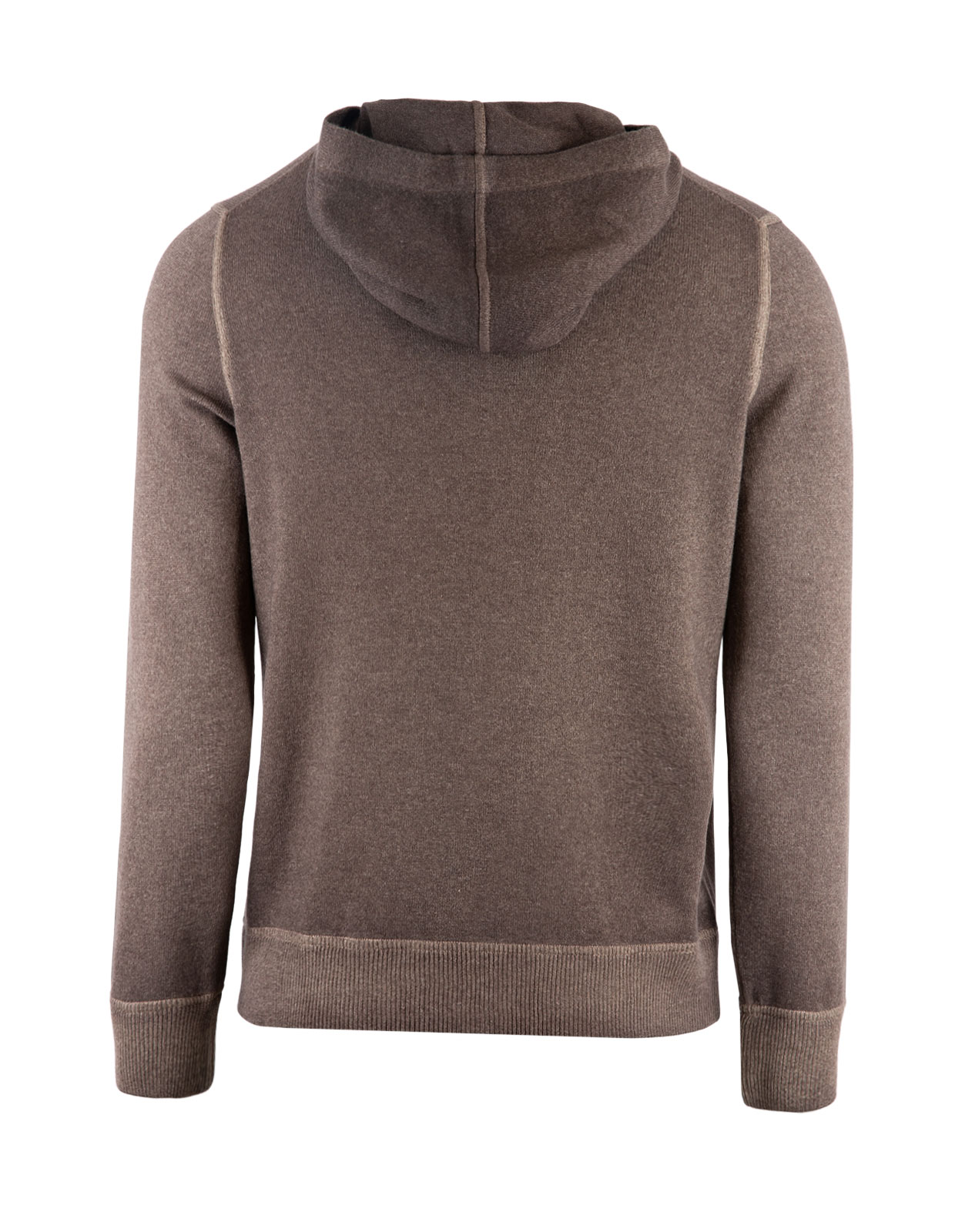 Huvtröja Ull/Cashmere Brun
