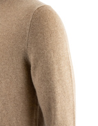 Rundhalsad Tröja Cashmere Beige Melerad