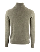 Tröja Zip Cashmere Grön Melerad