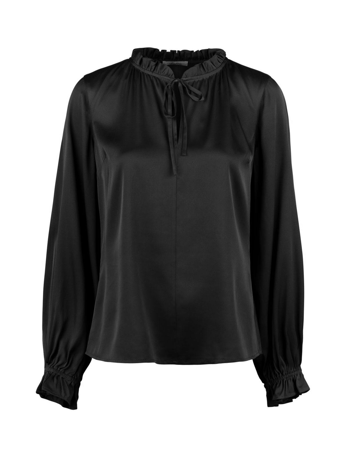 Fanny Blus Siden Svart