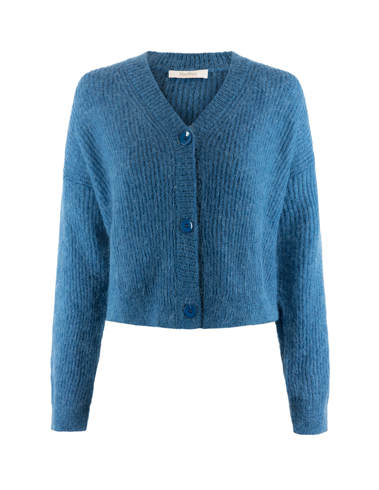 Rugiada Cardigan Mohair Blå