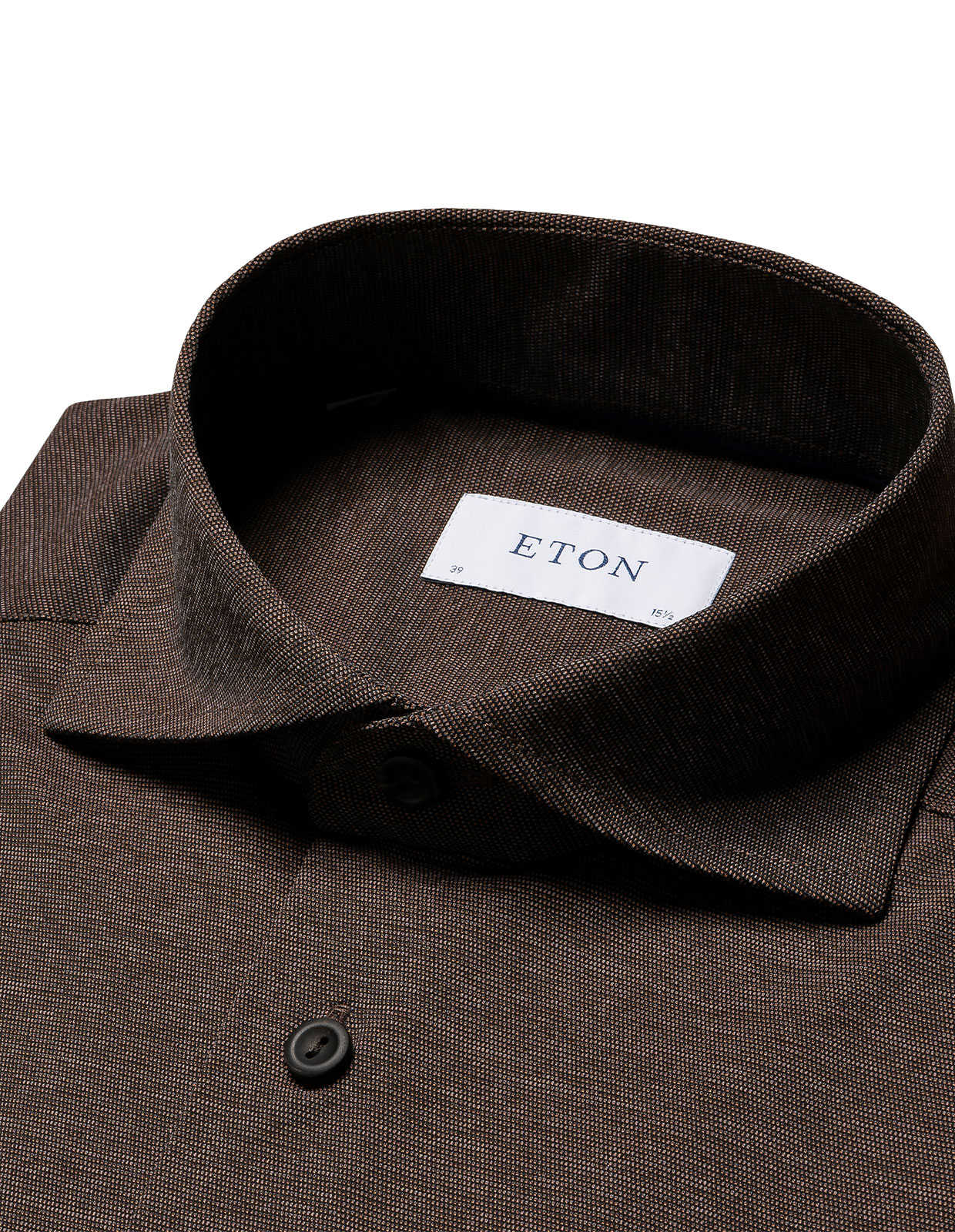Slim Fit Skjorta Fyravägsstretch Brun