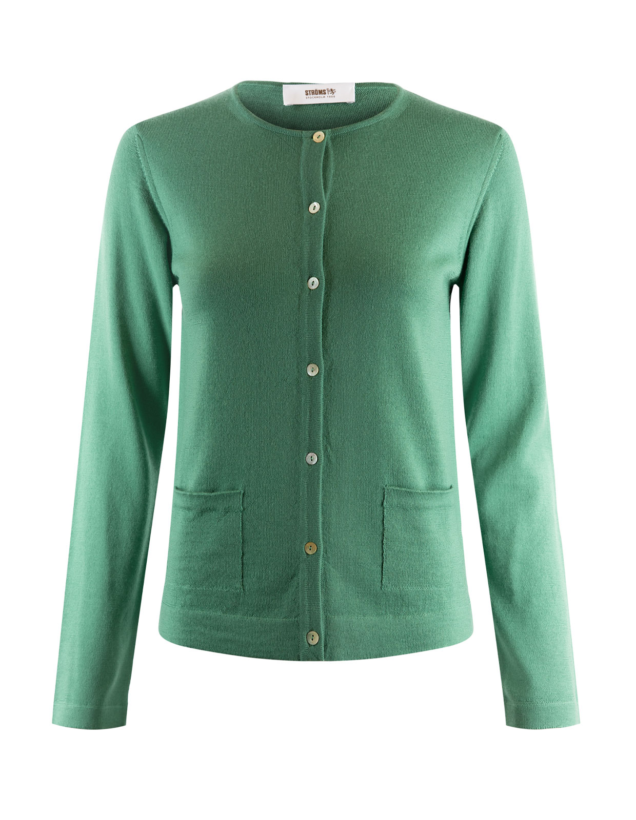 Cardigan Merinoull Grön XS