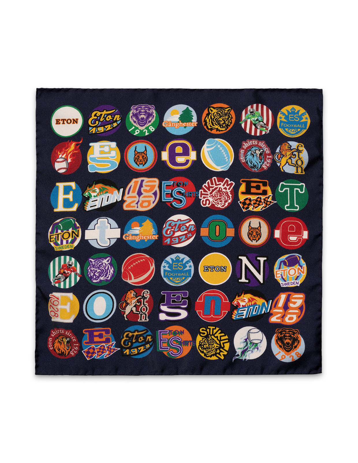 Hankie Näsduk Siden Navy