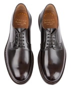 Derby Crimp Leather Dark Brown 41