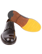 Derby Crimp Leather Dark Brown Stl 43.5