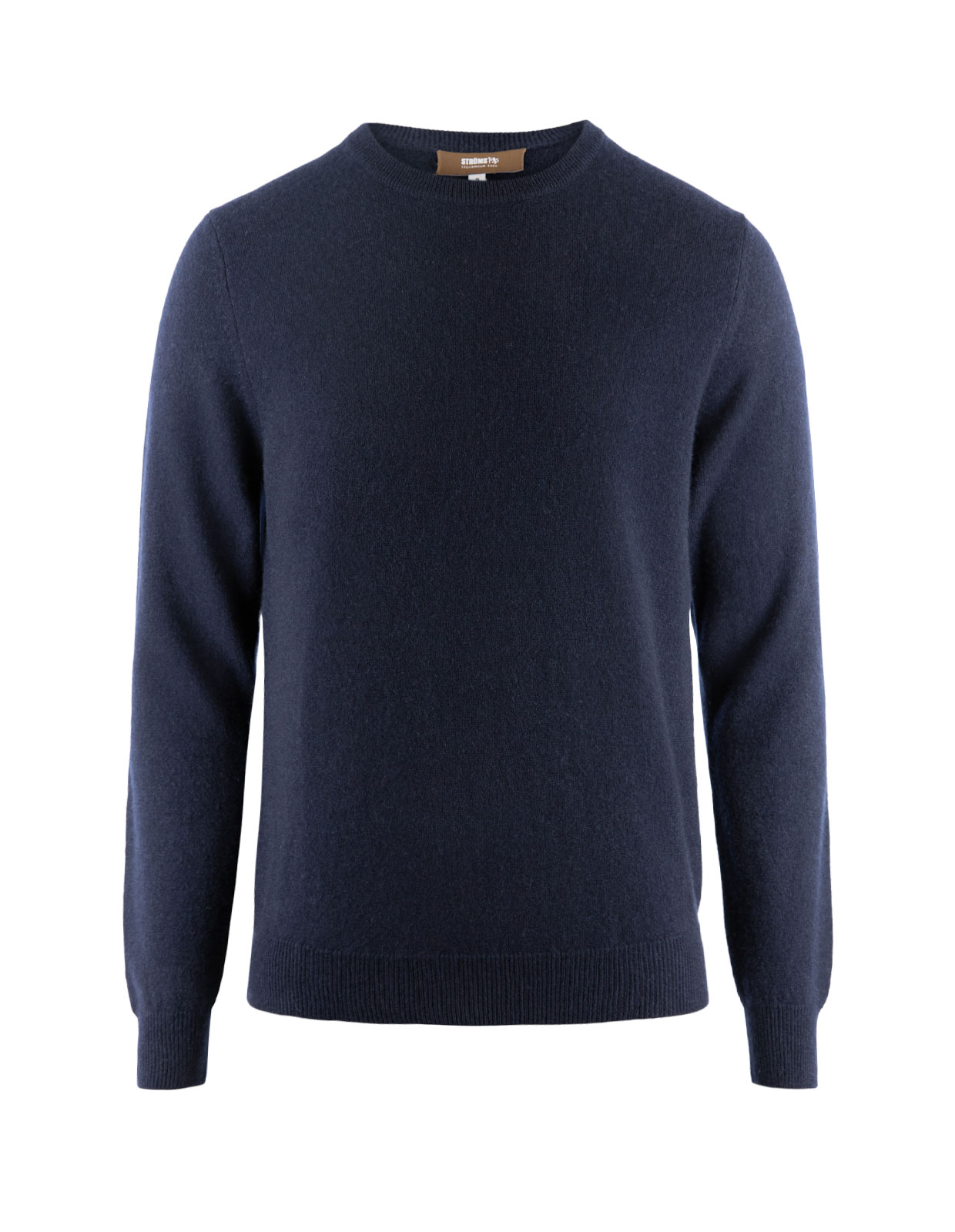 Tröja Rundhals Cashmere Marinblå