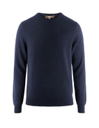 Tröja Rundhals Cashmere Marinblå L