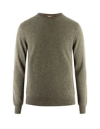 Tröja Rundhals Cashmere Grön Melerad M