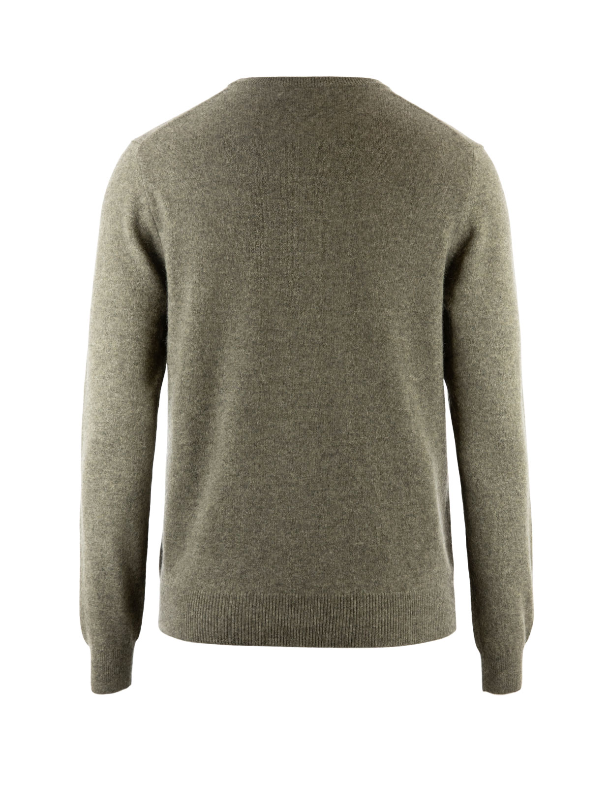 Tröja Rundhals Cashmere Grön Melerad