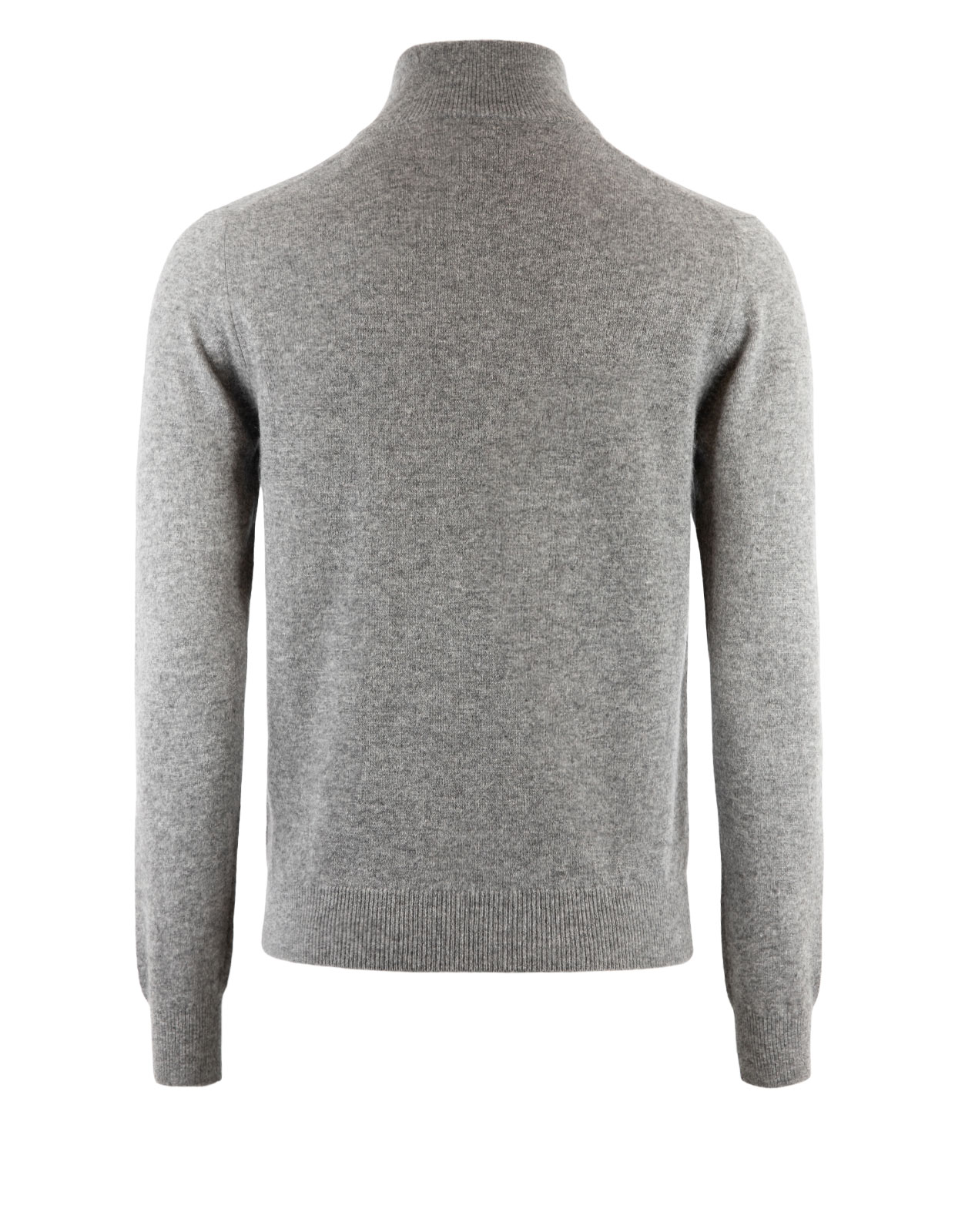 Half Zip Cashmere Grå Melerad