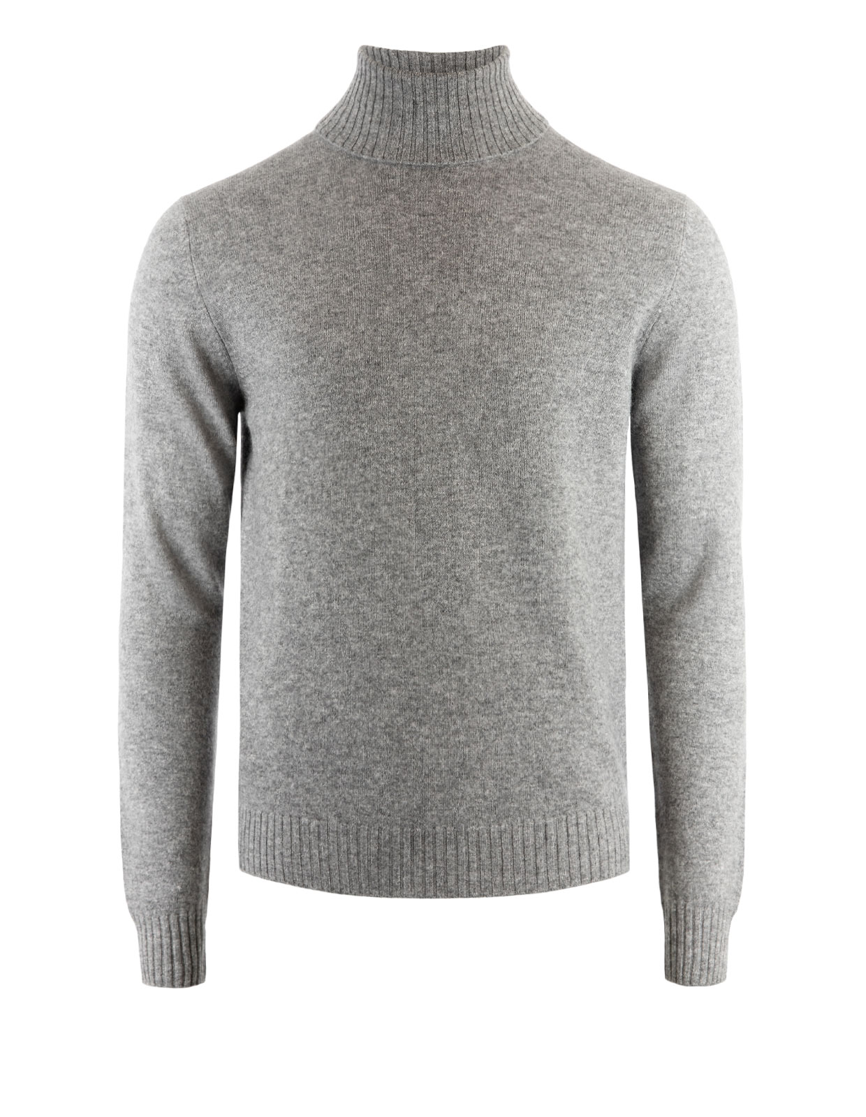 Polotröja Cashmere Melerad Grå