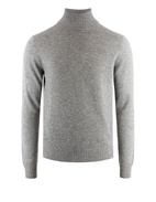 Polotröja Cashmere Grå Melerad Stl L