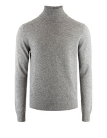 Polotröja Cashmere Grå Melerad Stl L